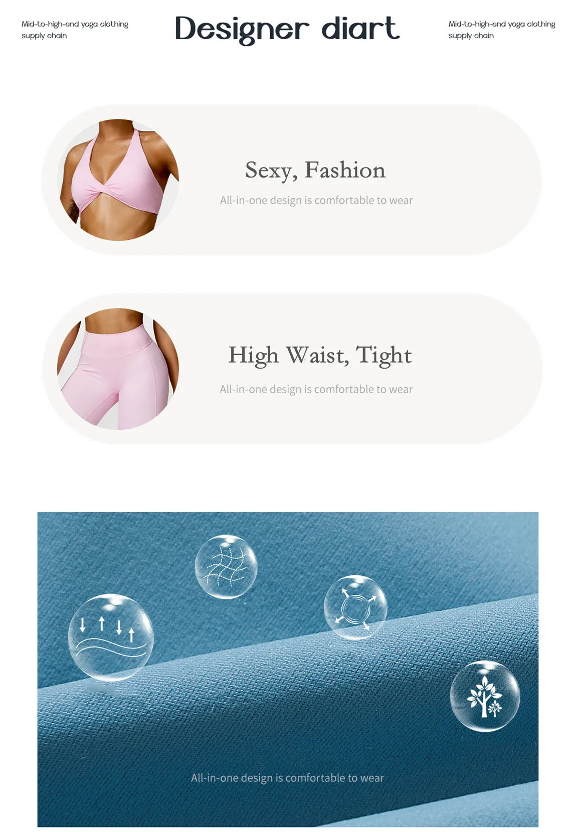Women's 2pcs sports bra set