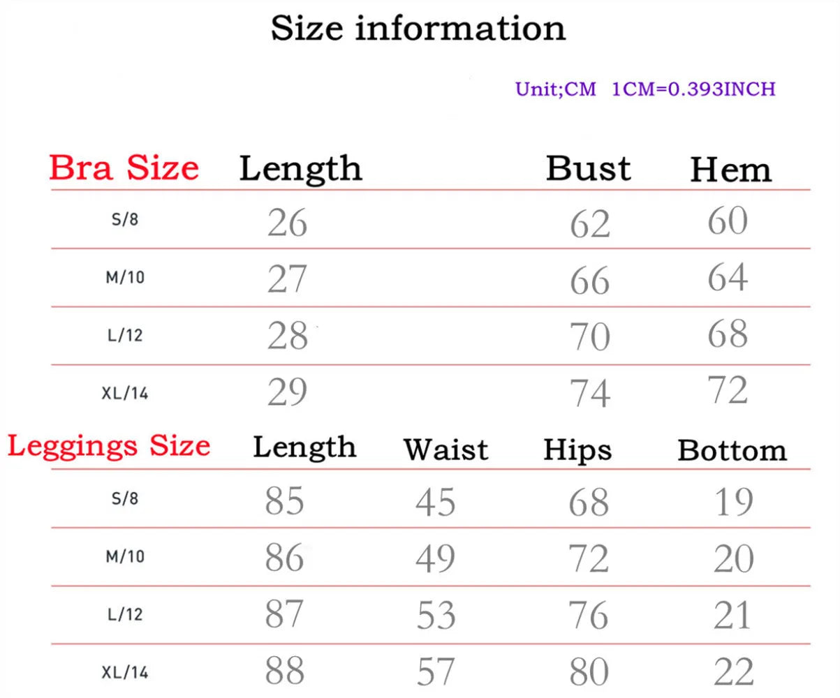 Women's 2pcs sports bra set