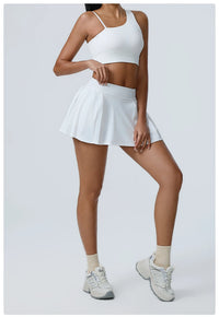 Women's 2pcs cropped and short skirt set