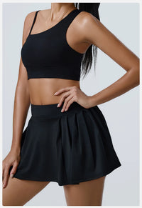 Women's 2pcs cropped and short skirt set